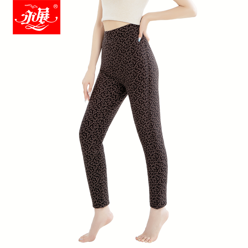 永展加厚羊毛保暖裤女中老年