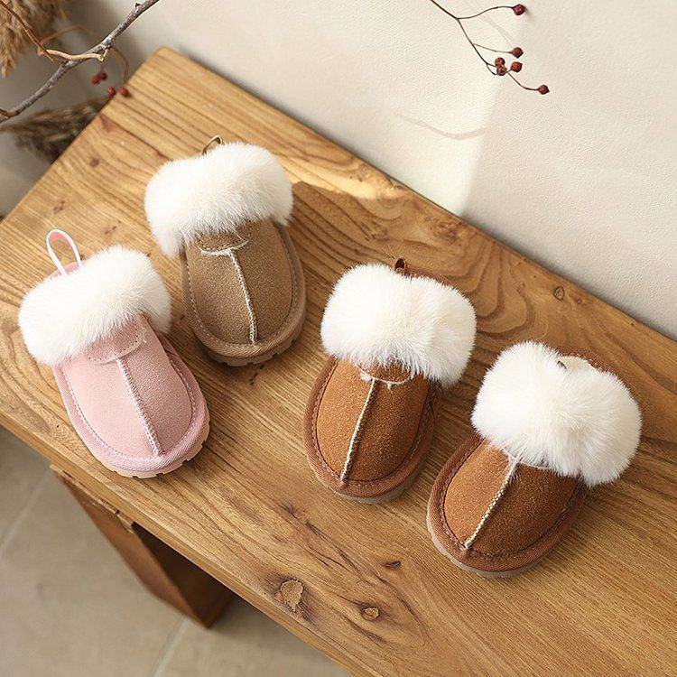 儿童毛毛拖鞋2025秋冬新款棉拖鞋