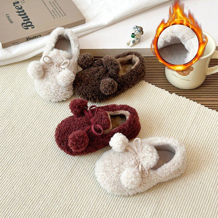 儿童毛毛鞋2025冬季韩版毛球女童二棉软底豆豆鞋可爱百搭公主棉鞋,童鞋/婴儿鞋/亲子鞋,棉鞋,淘宝优惠券,粉丝福利购,淘宝优惠卷