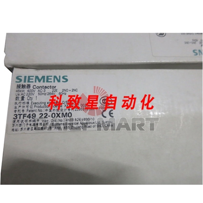 工业配件3TF4922-0XM0 接触器 2常开+2常闭 50Hz 200V 螺丝DIMENS