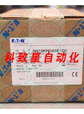 工业配件AN19KN0A5E100 SIZE 3 FVNR STARTER 120V 20-100A