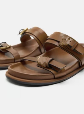women flat slippers beach sandals 女沙滩平底凉鞋厚底凉拖鞋子