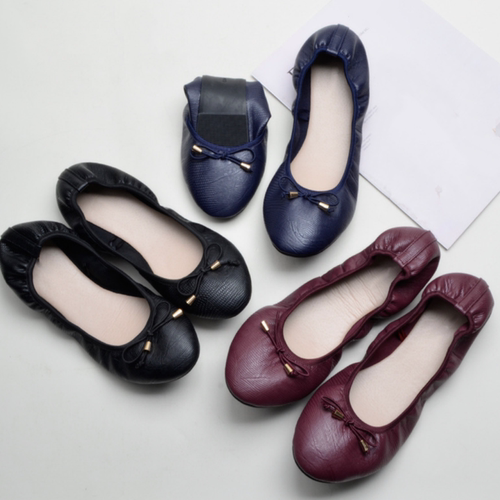 Flat ballerina shoes夏外贸复古芭蕾风浅口方头法式玛丽珍单鞋女