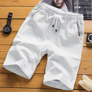 沙滩短裤Men s Summer Casual Shorts Beach Short White Pants