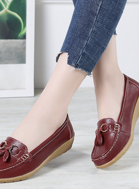 women wedge big size shoes soft bottom casual shoes 41 42 43