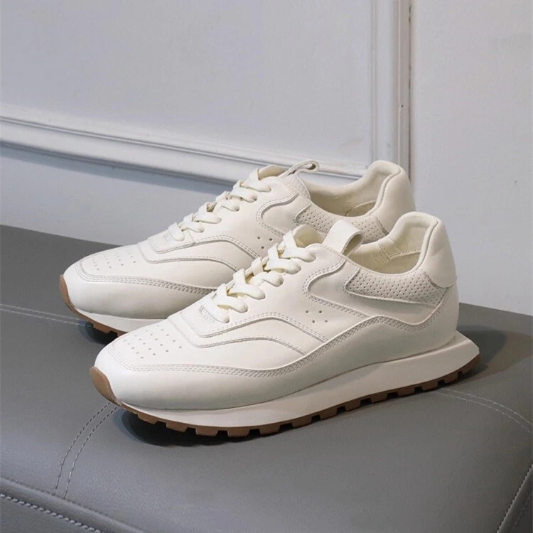 帕达索男鞋平底德训阿甘小白鞋时尚手工板鞋运动休闲真皮鞋250521