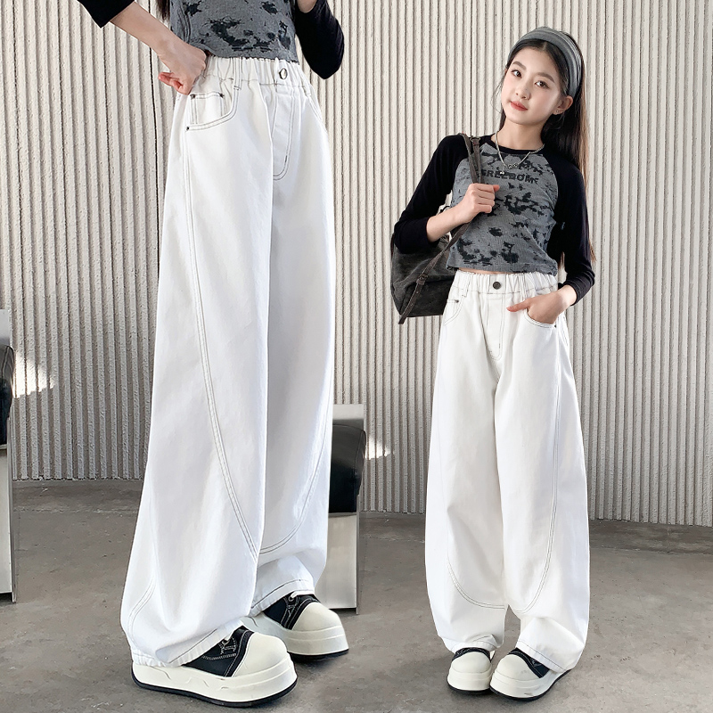 梦想邦尼女童牛仔老爹库春秋新款