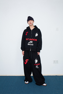 套装 赛车风设计连帽卫衣街头休闲百搭宽松卫裤 运动短款 FEAR4FREE