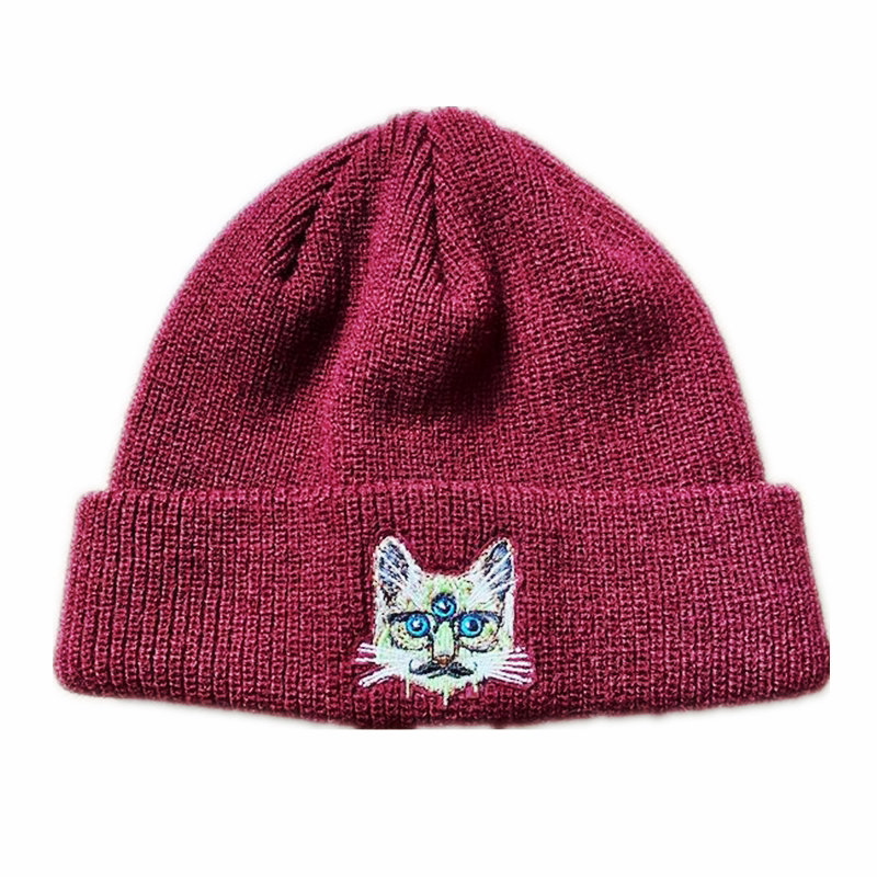 Unless Claret Versatile leisure time Dome currency Embroidery winter Wool capin the Accessories/Leather belt/Hat/Muffler , Hat  category - from Buy2taobao.com to provide professional Taobao agent buy service