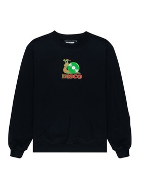 时装周订货 意大利品牌 Pasdemer 男女同款黑色套头春季卫衣