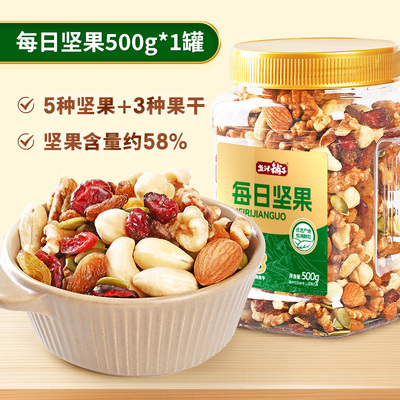 盐津铺子混合坚果每日坚果500g