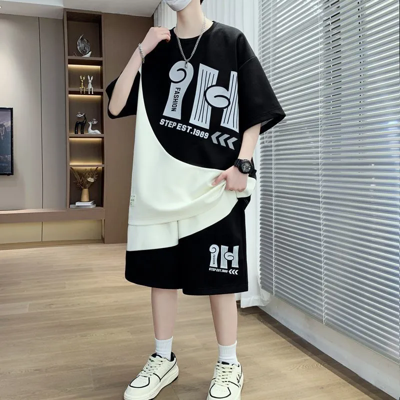 夏季学生短袖短裤套装