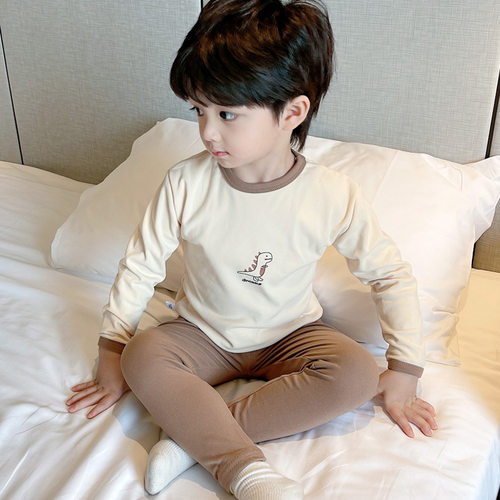 秋冬儿童保暖内衣秋衣秋裤套装