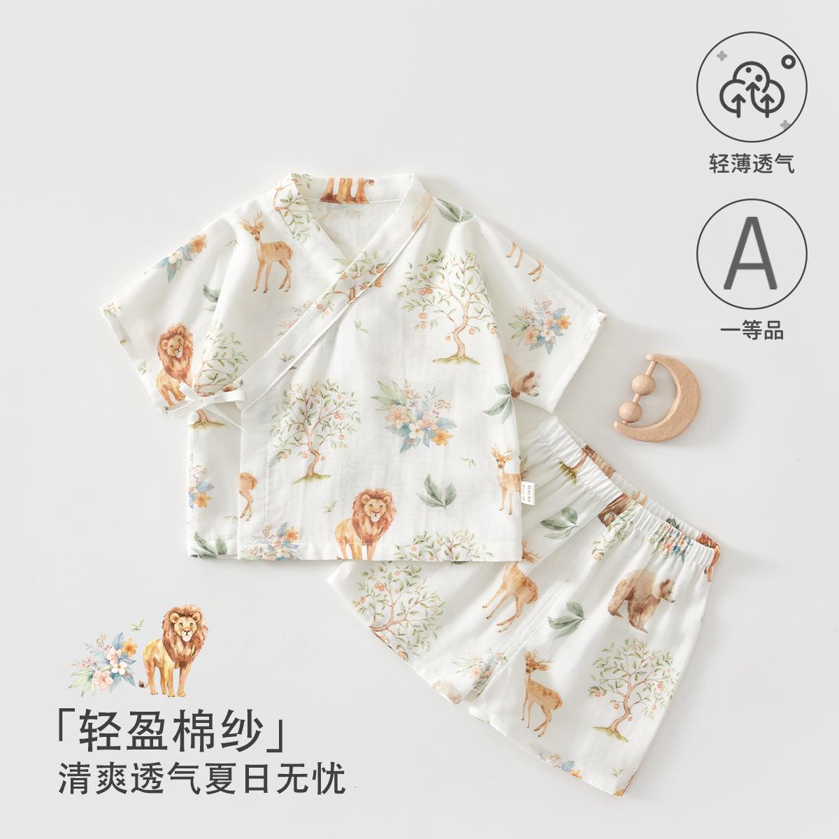 婴儿衣类棉FT0001体纱分套童装夏季短袖宝宝衣服薄款空调服服安阳