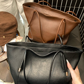 大容量皮质包包女款 秋冬通勤包托特包高级感单肩斜跨女包2025新款