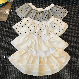 少女感白色屁帘女叠穿神器半身裙遮胯显瘦蛋糕裙下摆叠穿小短裙女