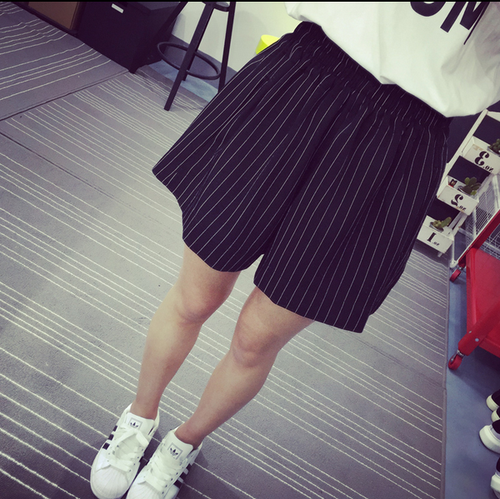特大码女装胖mm2021女热裤松紧腰
