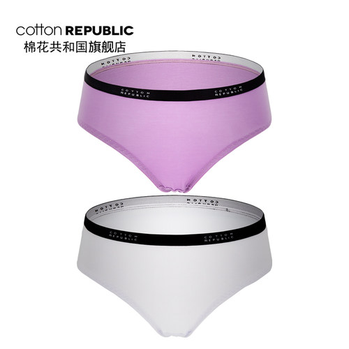 Cotton Republic/棉花共和国女生莫代尔可爱老鼠印花情侣款三角裤