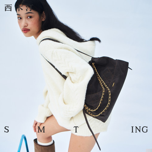 西木汀大容量单肩包斜挎女包