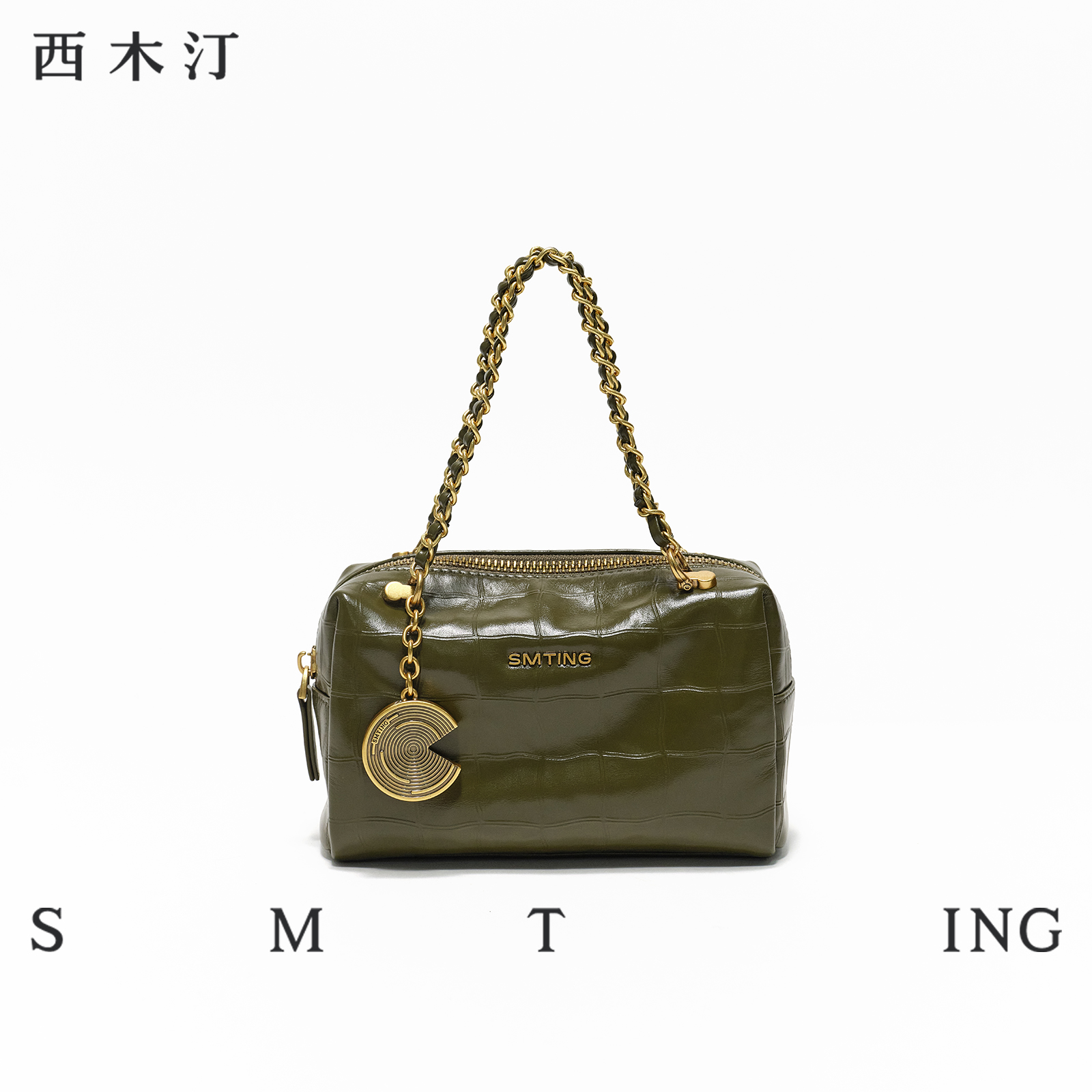 【西木汀】软糖泡泡头层牛皮包手提包mini迷你小包包2025女链条包