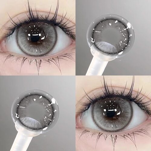 美瞳日抛30片大小直径粉灰色一次性高透氧隐形眼镜女HC正品官网TN