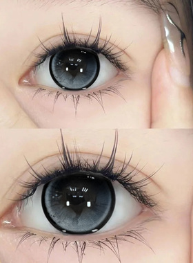 夹心奥利奥美瞳半年抛黑灰色系大直径高光隐形眼镜WK官方正品TN