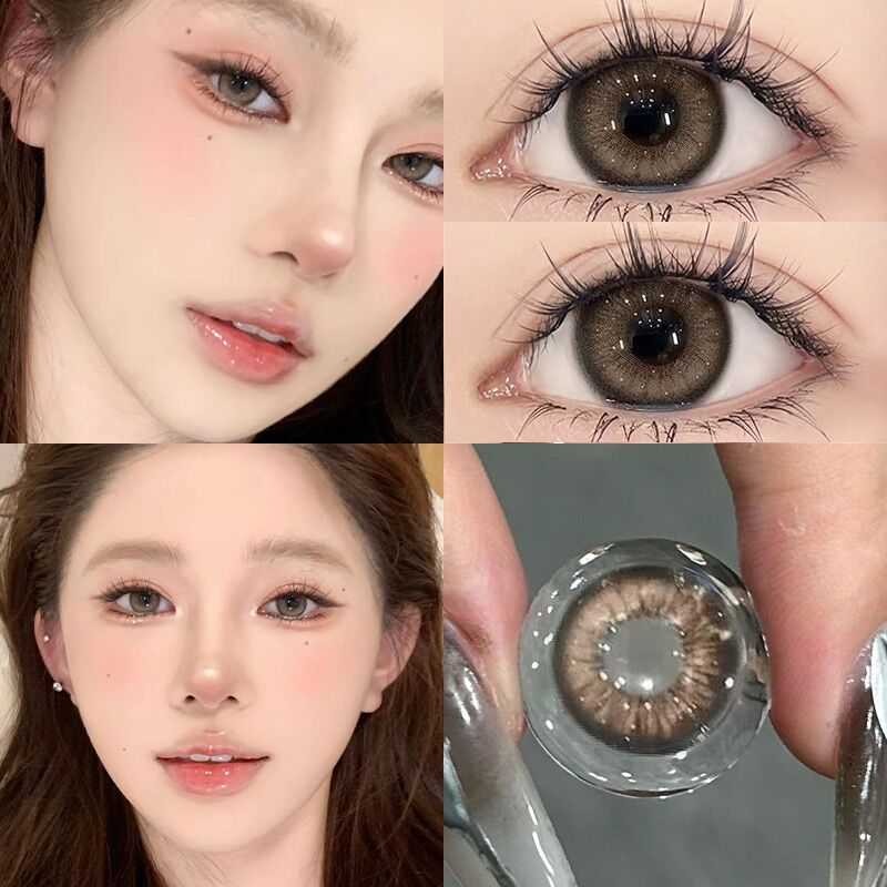 美瞳日抛混血女30片大小直径一次性10片棕色隐形眼镜正品官方JLK