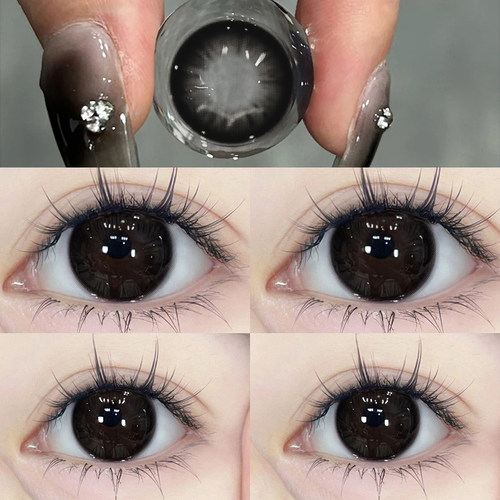 黑色纯欲美瞳日抛30片一次性彩色隐形眼镜10片HC官网旗舰店TN