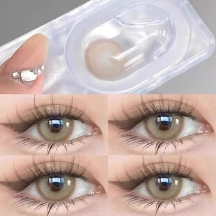 正品 混血棕色一次性抛隐形眼镜cc10片TN 青木浅驼美瞳日抛30片泰式