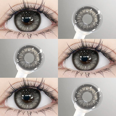 2026年新款美瞳半年抛大小直径灰色HC隐形眼镜女正品官网旗舰店TN