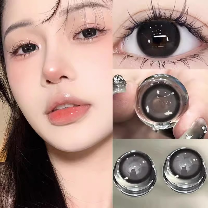 黑莓pro美瞳日抛30片一次性黑色自然大直径女HC隐形眼镜带度数TN