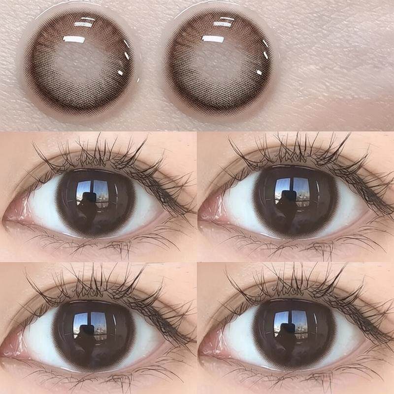 可可蜜糖美瞳半年抛秋冬棕色三明治小直径隐形眼镜NF正品旗舰店TN