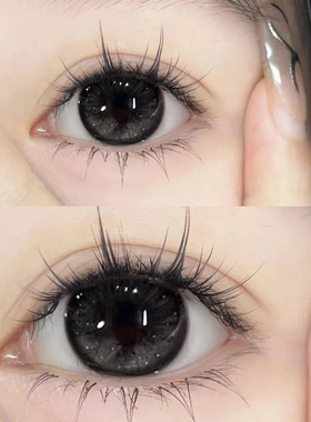 冷水雾黑美瞳日抛30片一次性黑色大小直径次抛10片HC隐形眼镜女TN