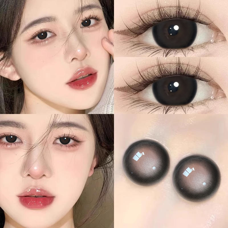 mm（2片装）美瞳豆豆卷月抛2片装