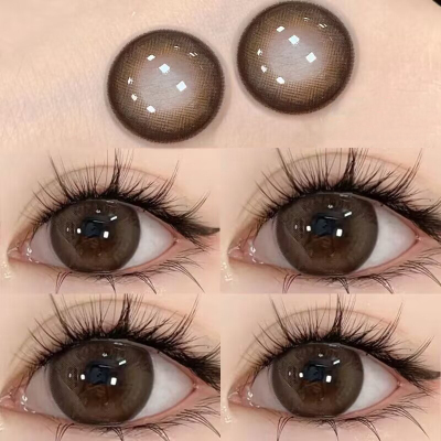 海昌美瞳日抛型大小直径隐形眼镜T棕色自然婚礼正品官方旗舰店ws