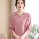 春秋款 打底衫 宽松毛衣中老年女装 秋装 上衣两件套 针织衫 洋气妈妈装