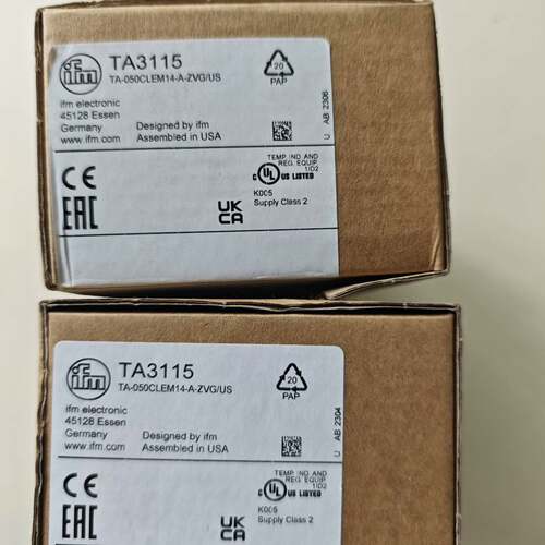 可维修ifm TA3115温度传感器，型号TA-050CLE