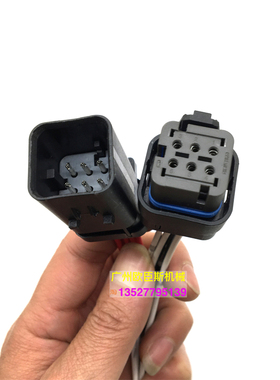 挖掘机卡特320D2 330D2 349D2 C7.1风扇离合器插头硅油耦合器对插