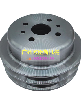 日立EX200-5 200-6 住友SH200A3 挖掘机6BG1发动机改小水泵皮带轮