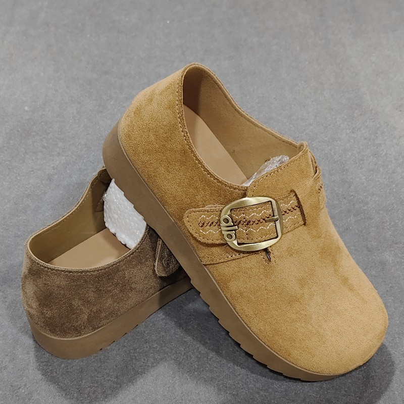 2026春季新款复古休闲风全包勃肯鞋女平底圆头金属扣一脚蹬单鞋女,女鞋,勃肯鞋/软木鞋,淘宝优惠券,粉丝福利购,淘宝优惠卷