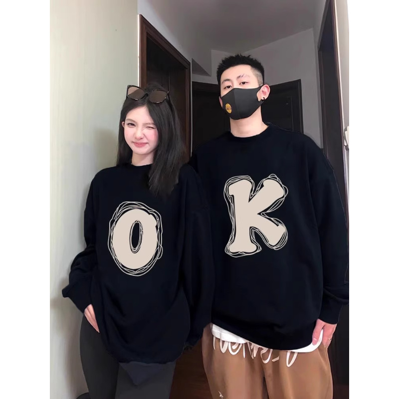disoo不一样情侣装卫衣秋冬款2024新款特别的高级感连帽加绒卫衣