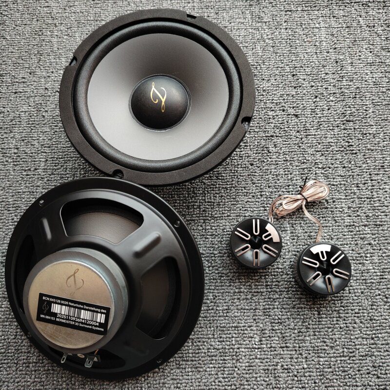 原装卡顿柏林6.5寸汽车之声喇叭中低音响高音改装大音量家用音箱