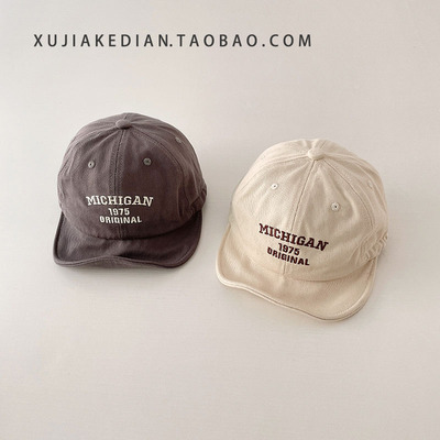 宝宝帽子春秋薄款男童防晒鸭舌帽