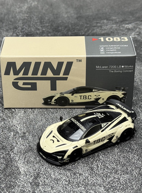 现货 MINIGT 1:64 迈凯伦 720S TBC 宽体改装 合金汽车模型 #1083
