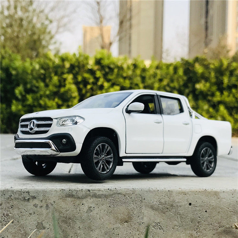 威利welly 1:27 奔驰xclass皮卡越野车玩具汽车模型合金车模