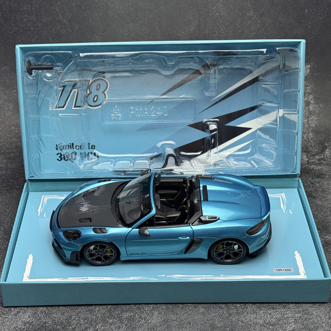 迷你切车模合金仿真保时捷718GT4