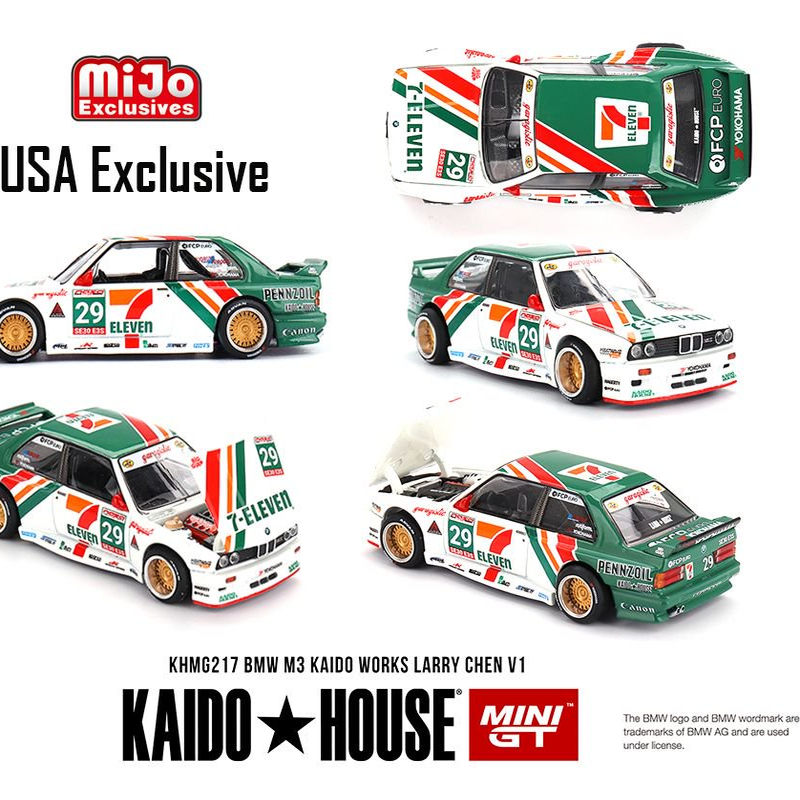 kaido house 1:64 宝马BMW M3  711联名版 V1  USA 合金汽车模型