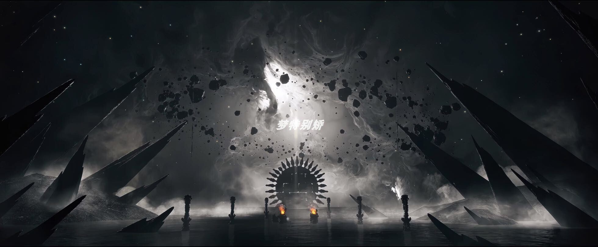 大气暗黑未来虚拟ue场景led大屏幕酒吧livehouse背景vj视频