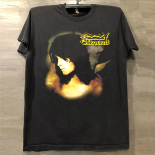 Ozzy Osbourne歌手奥兹·奥斯朋短袖T恤vibe小领口美式高街半袖男