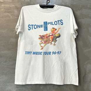 Stone Temple Pilots石庙向导乐队潮牌短袖T恤cec美式复古半袖男